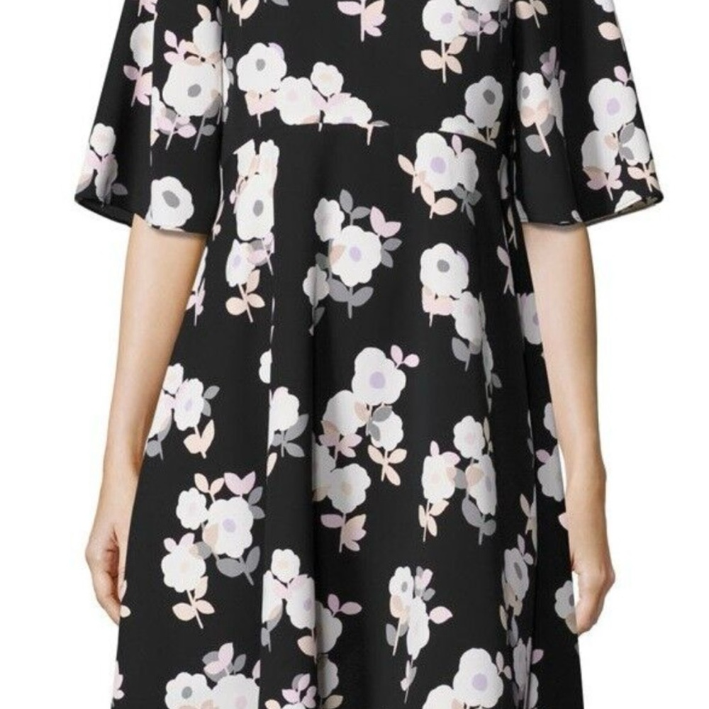 Floral Black Dress